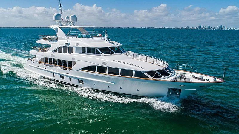 a boat on the water aboard ALLORA Yacht for Sale