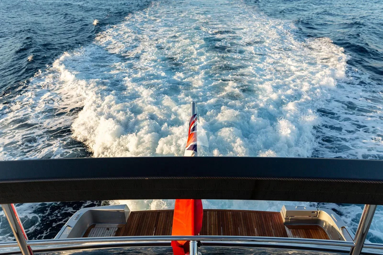 a boat on the water aboard LEMON NOT LIME Yacht for Sale