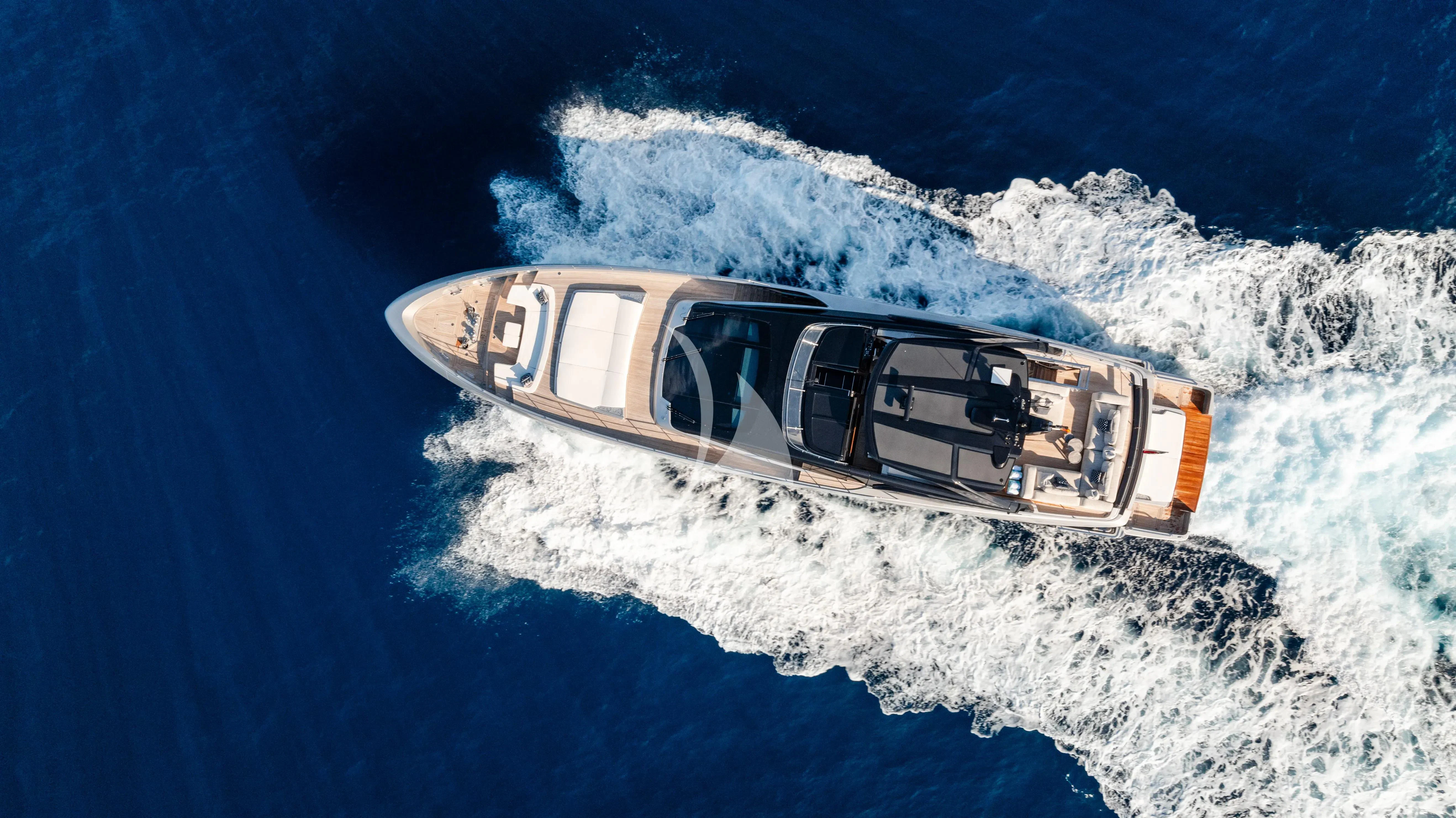 a space ship above the earth aboard LEMON NOT LIME Yacht for Sale