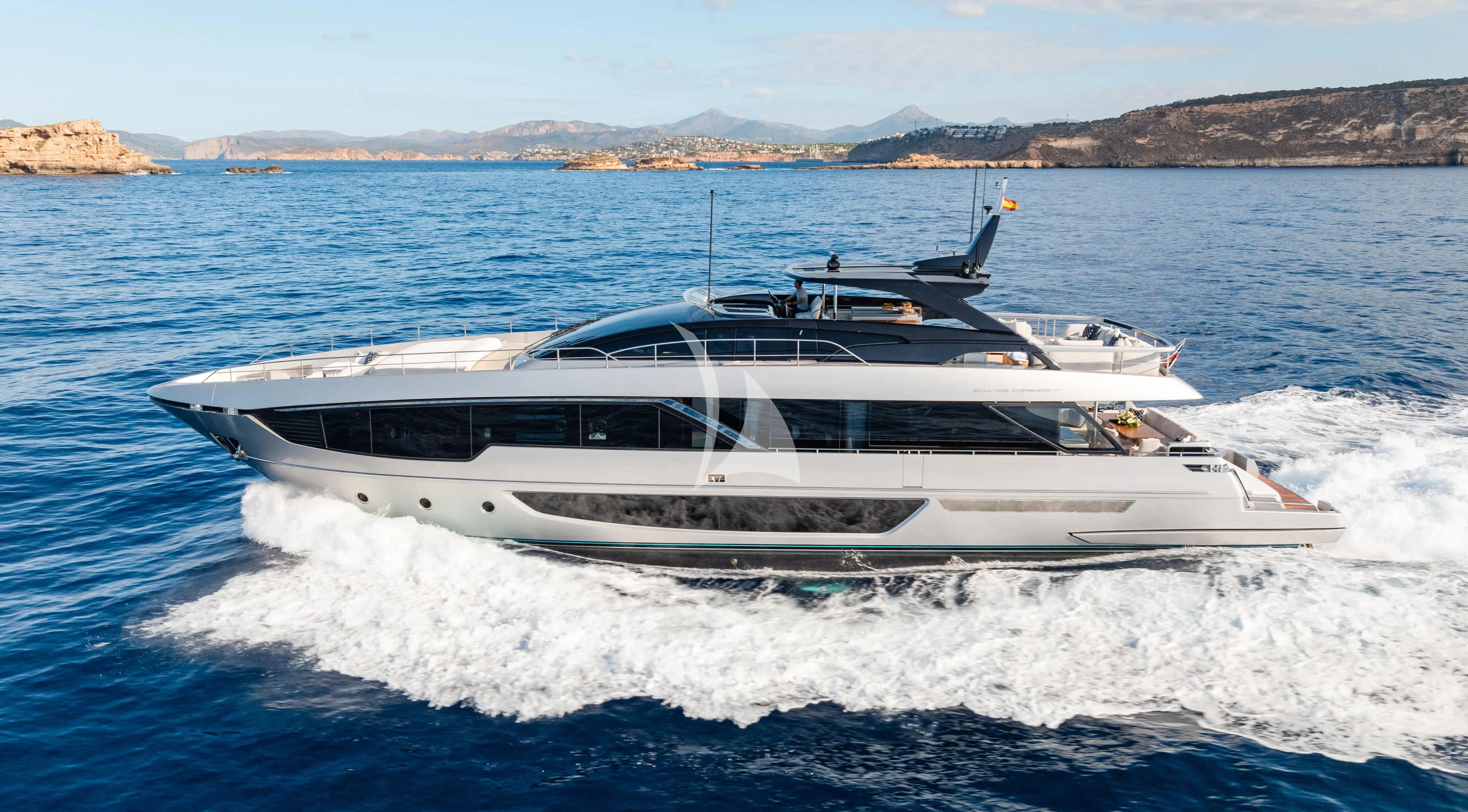 a boat on the water aboard LEMON NOT LIME Yacht for Sale