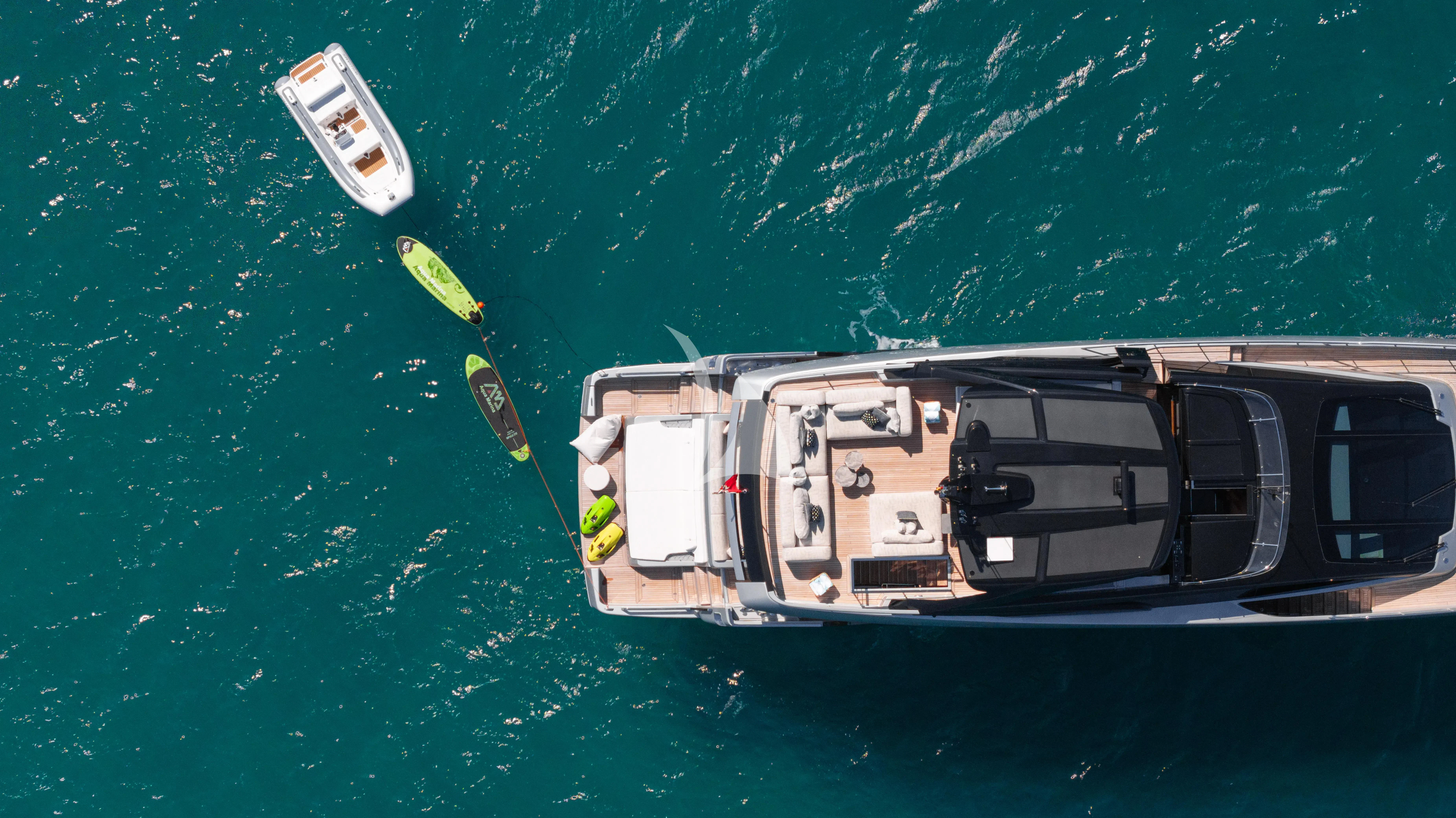 a boat in the water aboard LEMON NOT LIME Yacht for Sale