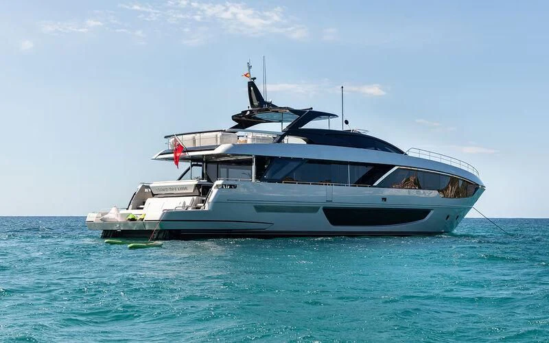 a boat in the water aboard LEMON NOT LIME Yacht for Sale