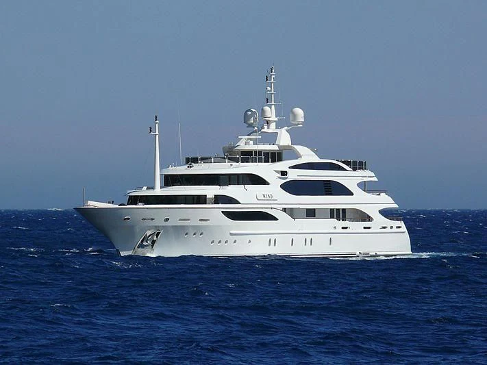 a white yacht in the water aboard GALKYNYS Yacht for Sale