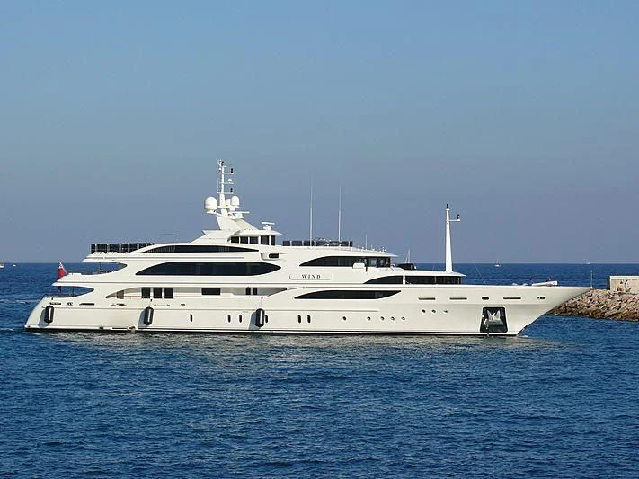 a white yacht on the water aboard GALKYNYS Yacht for Sale
