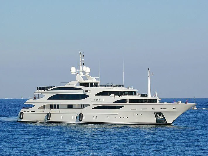 a white yacht in the water aboard GALKYNYS Yacht for Sale