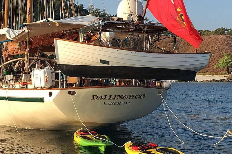 a boat on the water aboard DALLINGHOO Yacht for Sale