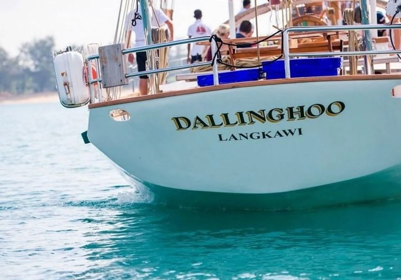 a boat on the water aboard DALLINGHOO Yacht for Sale