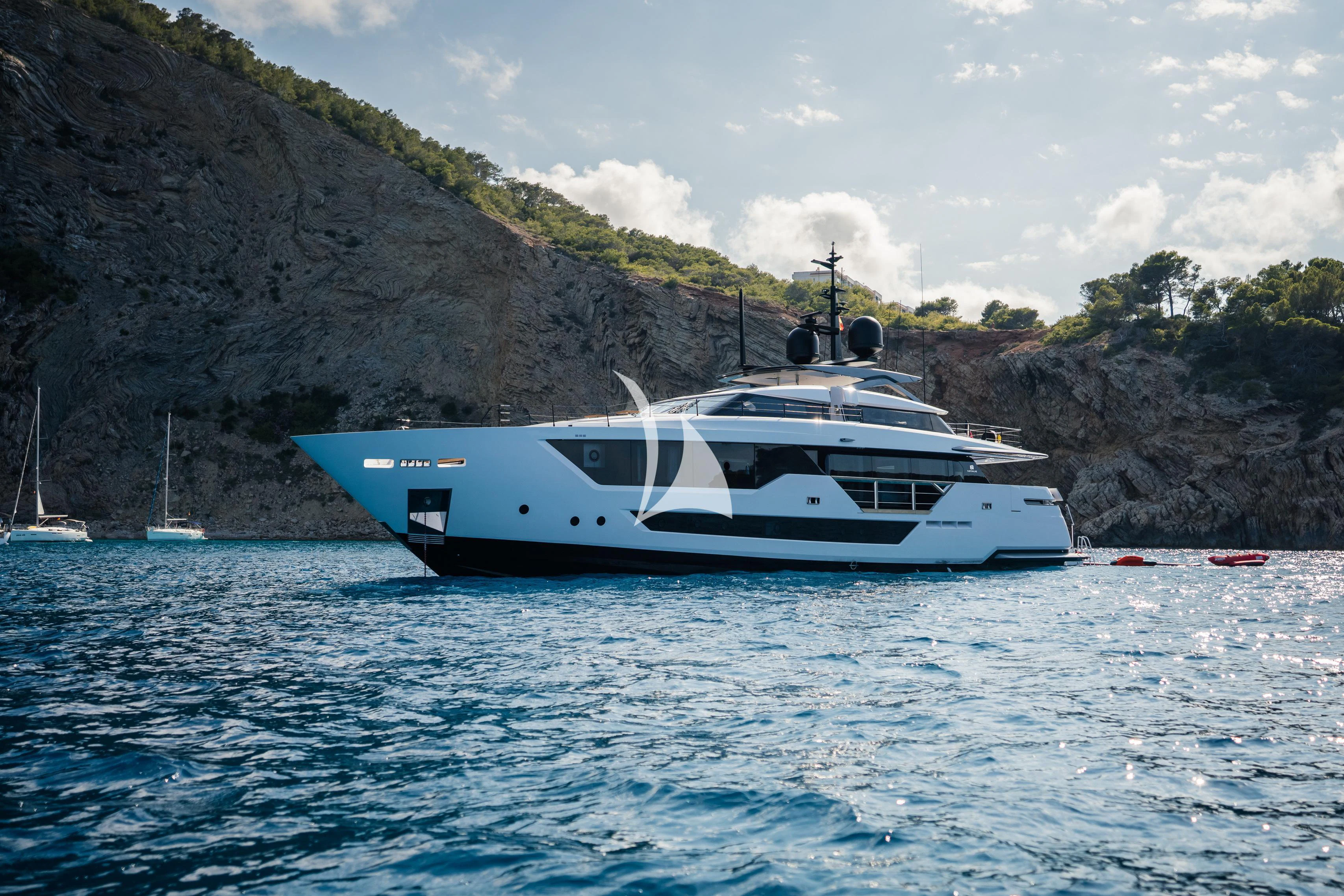 a boat on the water aboard ALVIUM Yacht for Sale