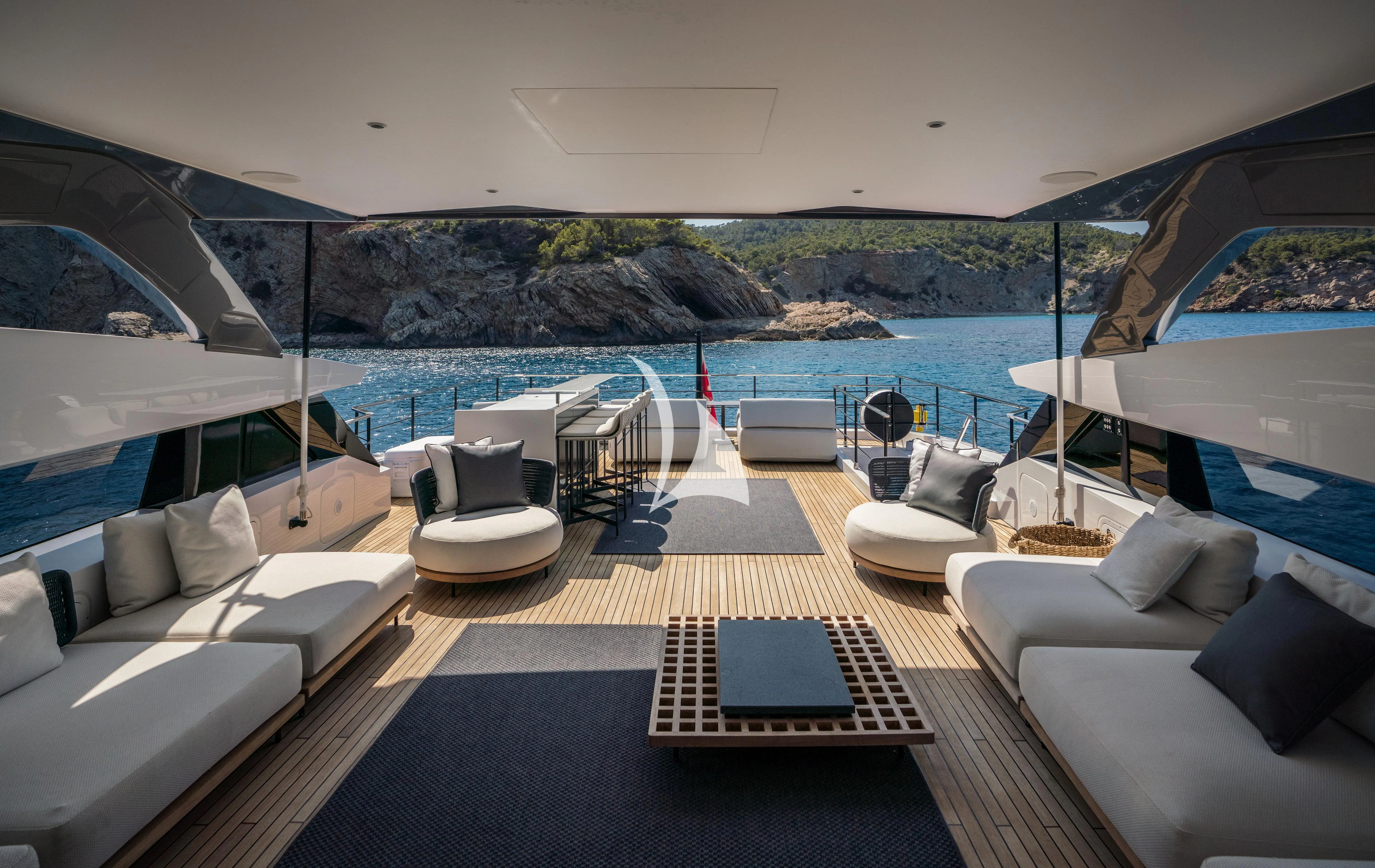 a large luxury yacht aboard ALVIUM Yacht for Sale