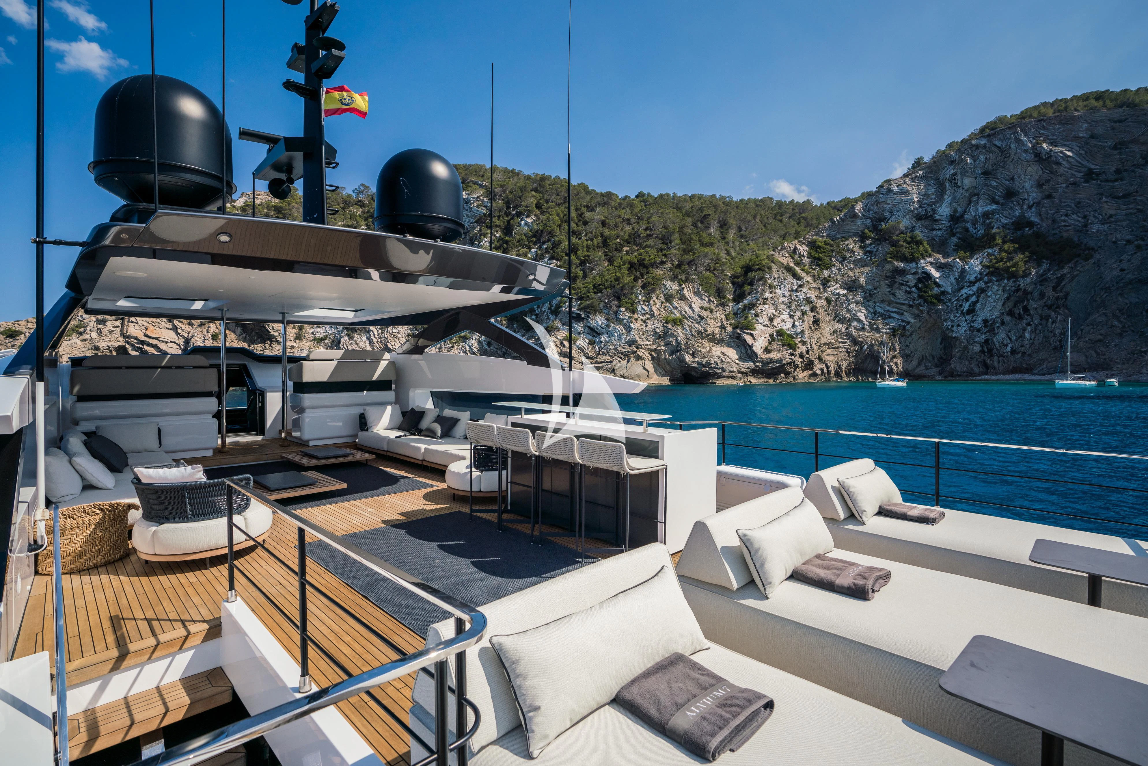 a boat on the water aboard ALVIUM Yacht for Sale
