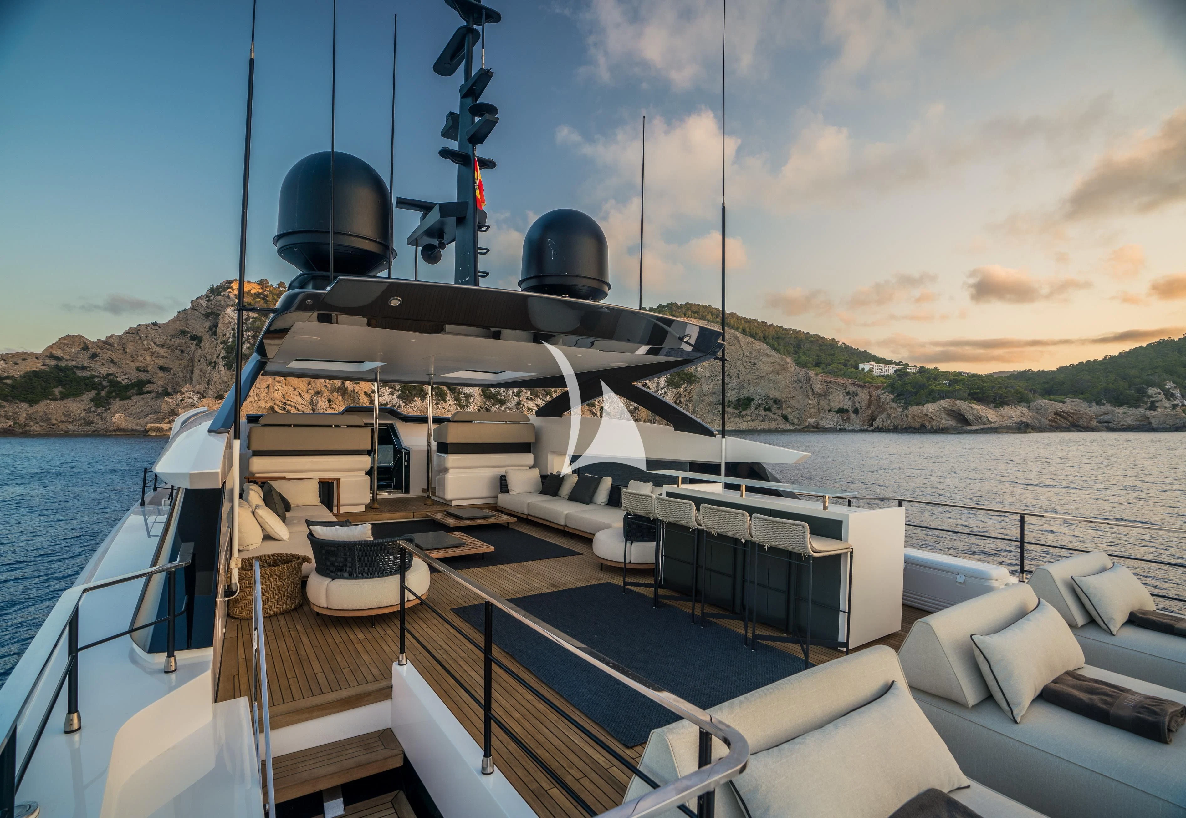 a boat on the water aboard ALVIUM Yacht for Sale