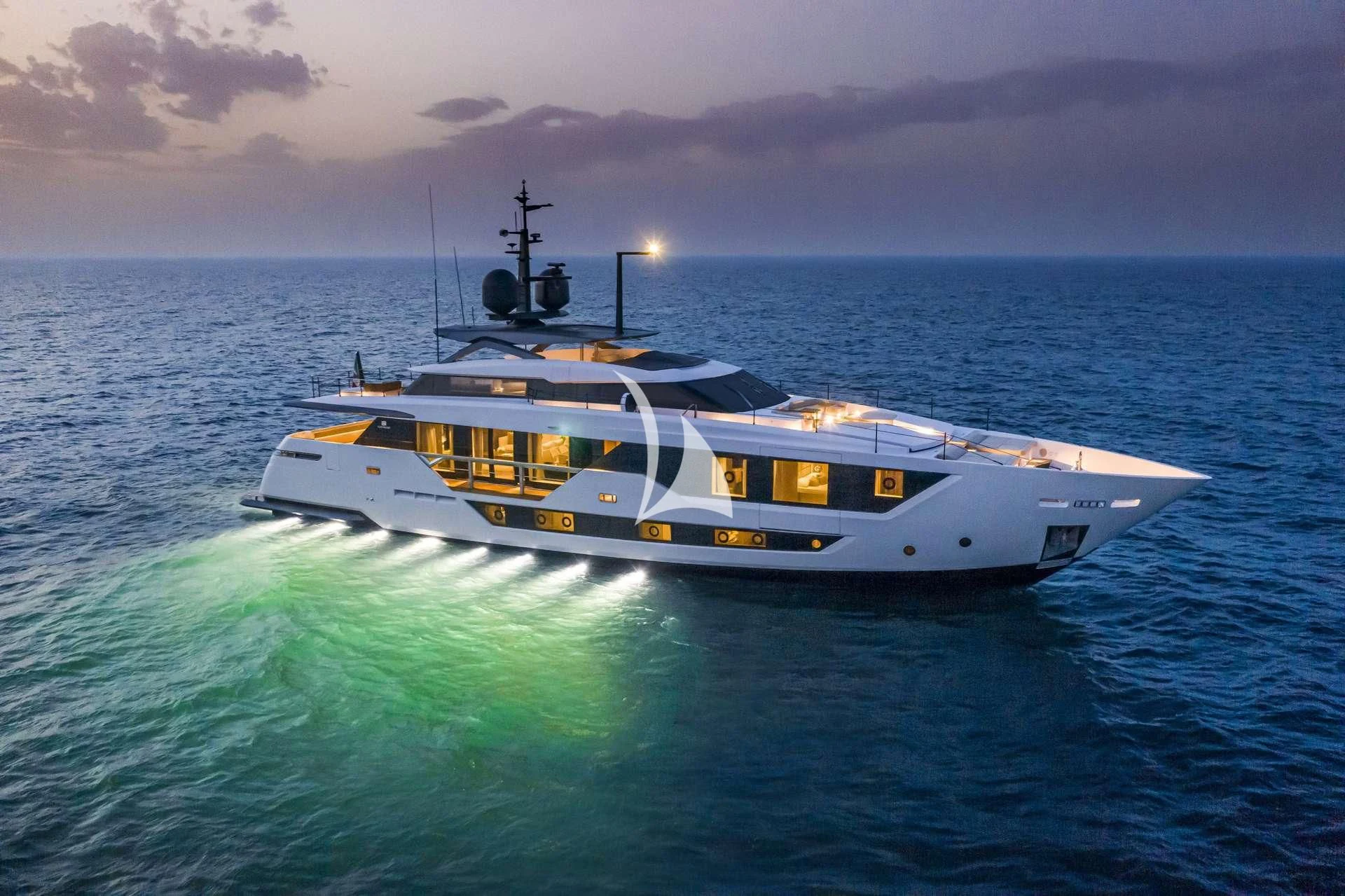 a boat in the water aboard ALVIUM Yacht for Sale