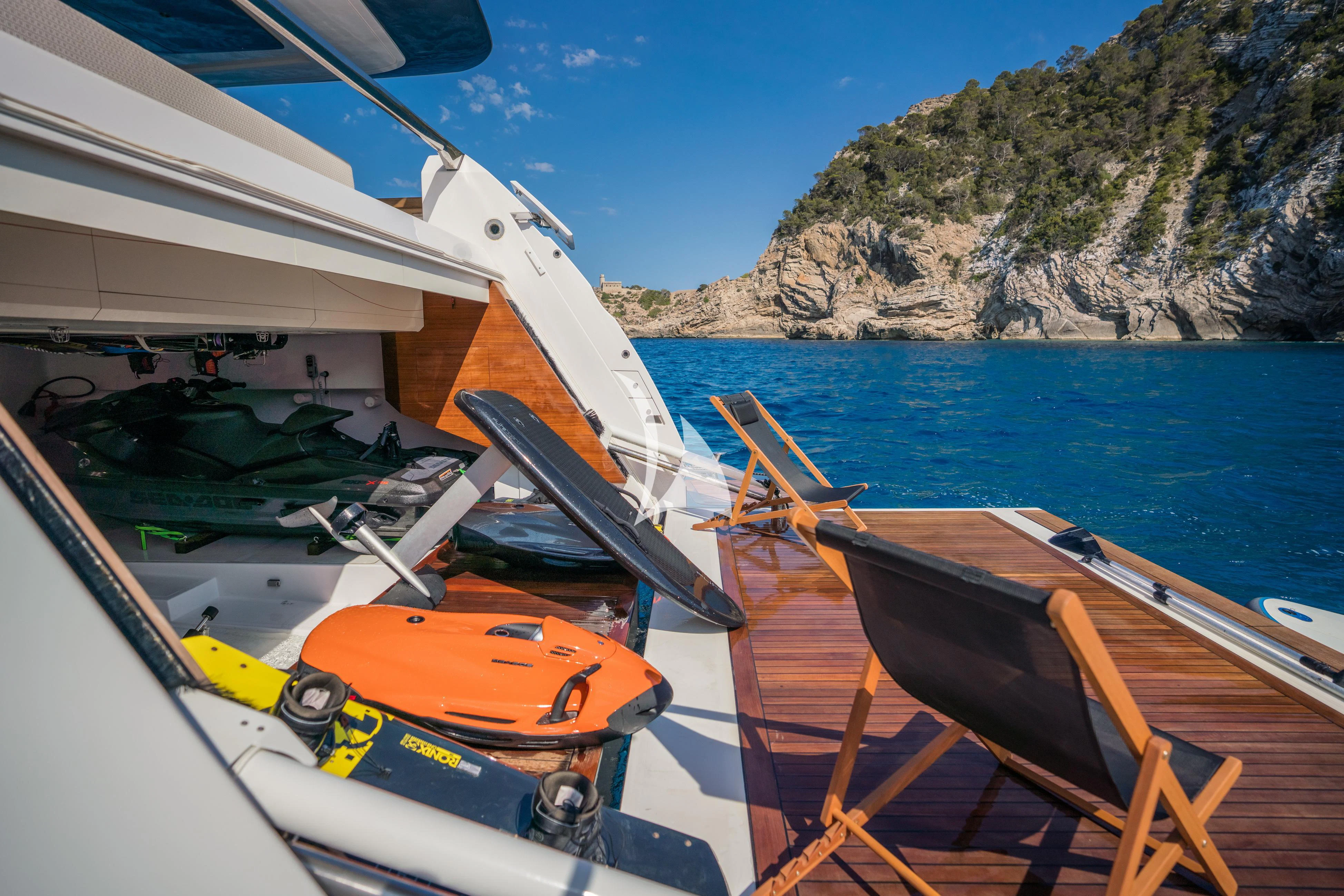 a couple of boats on a lake aboard ALVIUM Yacht for Sale