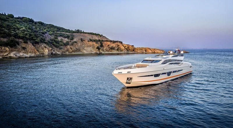 a boat on the water aboard DOLCE VITA Yacht for Sale