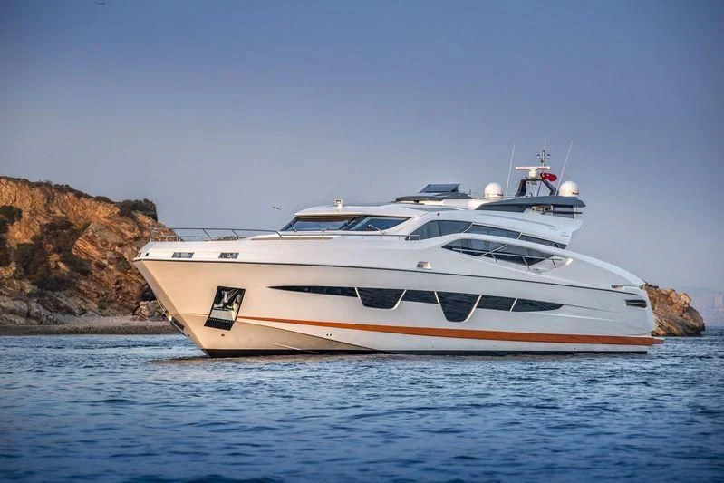 a boat on the water aboard DOLCE VITA Yacht for Sale