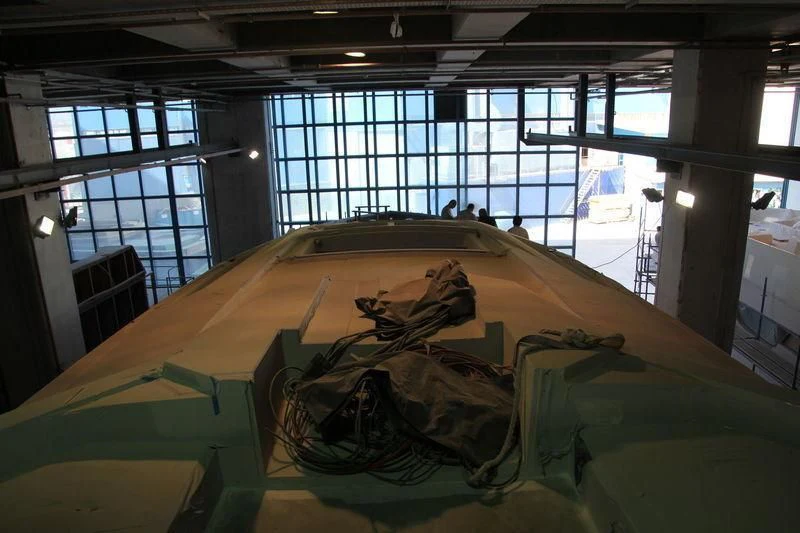 a tent in a building aboard DOLCE VITA Yacht for Sale