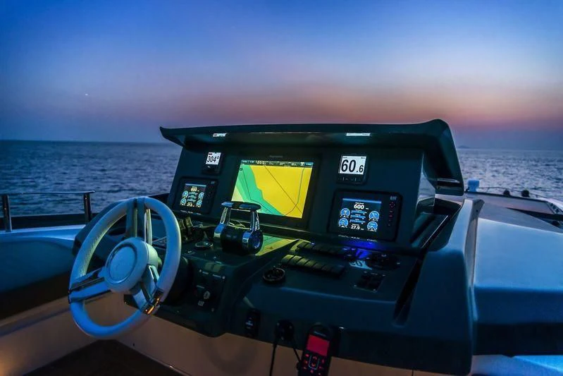 the inside of a boat aboard DOLCE VITA Yacht for Sale
