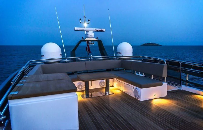 a boat on the water aboard DOLCE VITA Yacht for Sale