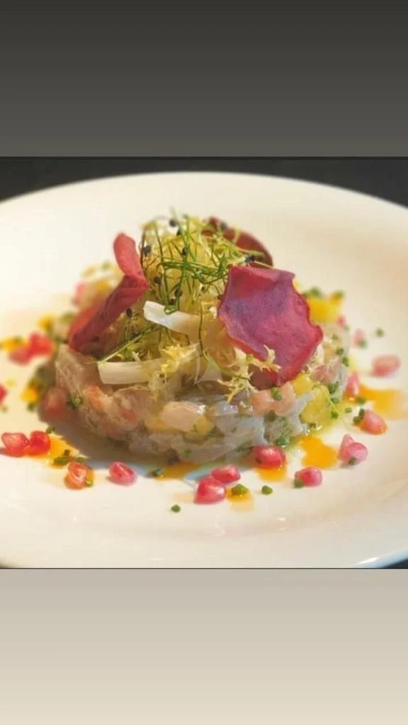 a plate of food aboard H&CO Yacht for Sale