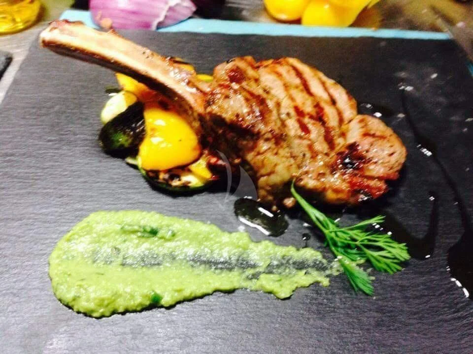 a plate of food aboard H&CO Yacht for Sale