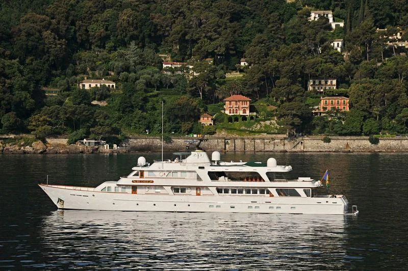 a boat on the water aboard BIG EAGLE Yacht for Sale