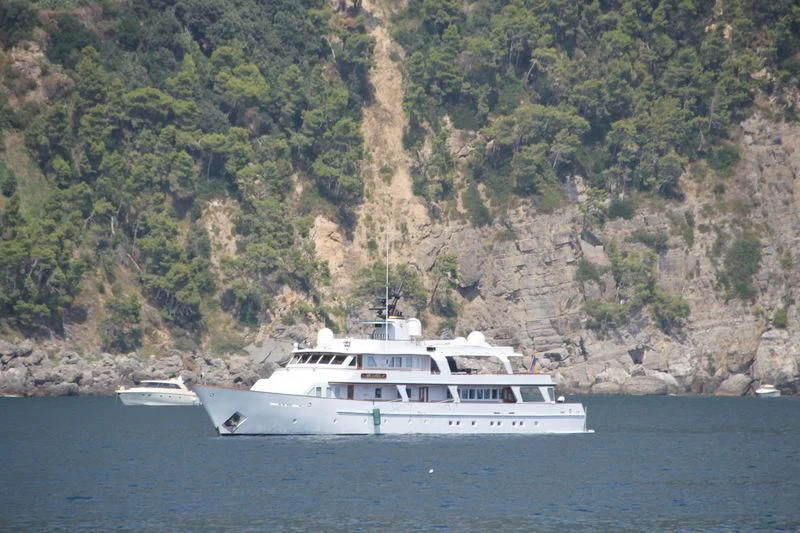 a boat on the water aboard BIG EAGLE Yacht for Sale