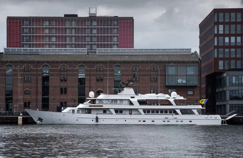 a boat in the water aboard BIG EAGLE Yacht for Sale