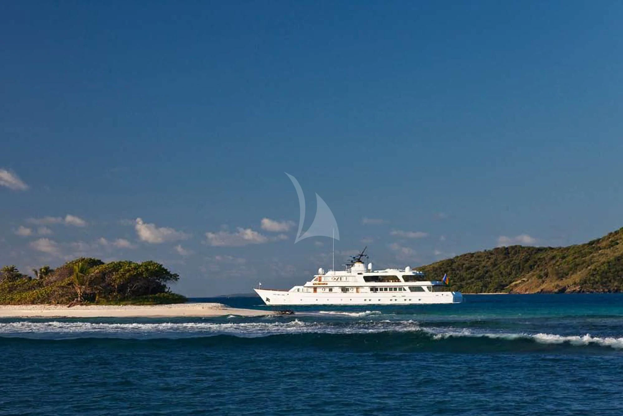 a boat on the water aboard BIG EAGLE Yacht for Sale