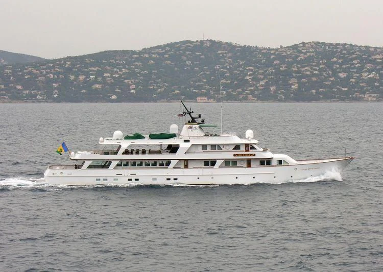 a boat on the water aboard BIG EAGLE Yacht for Sale