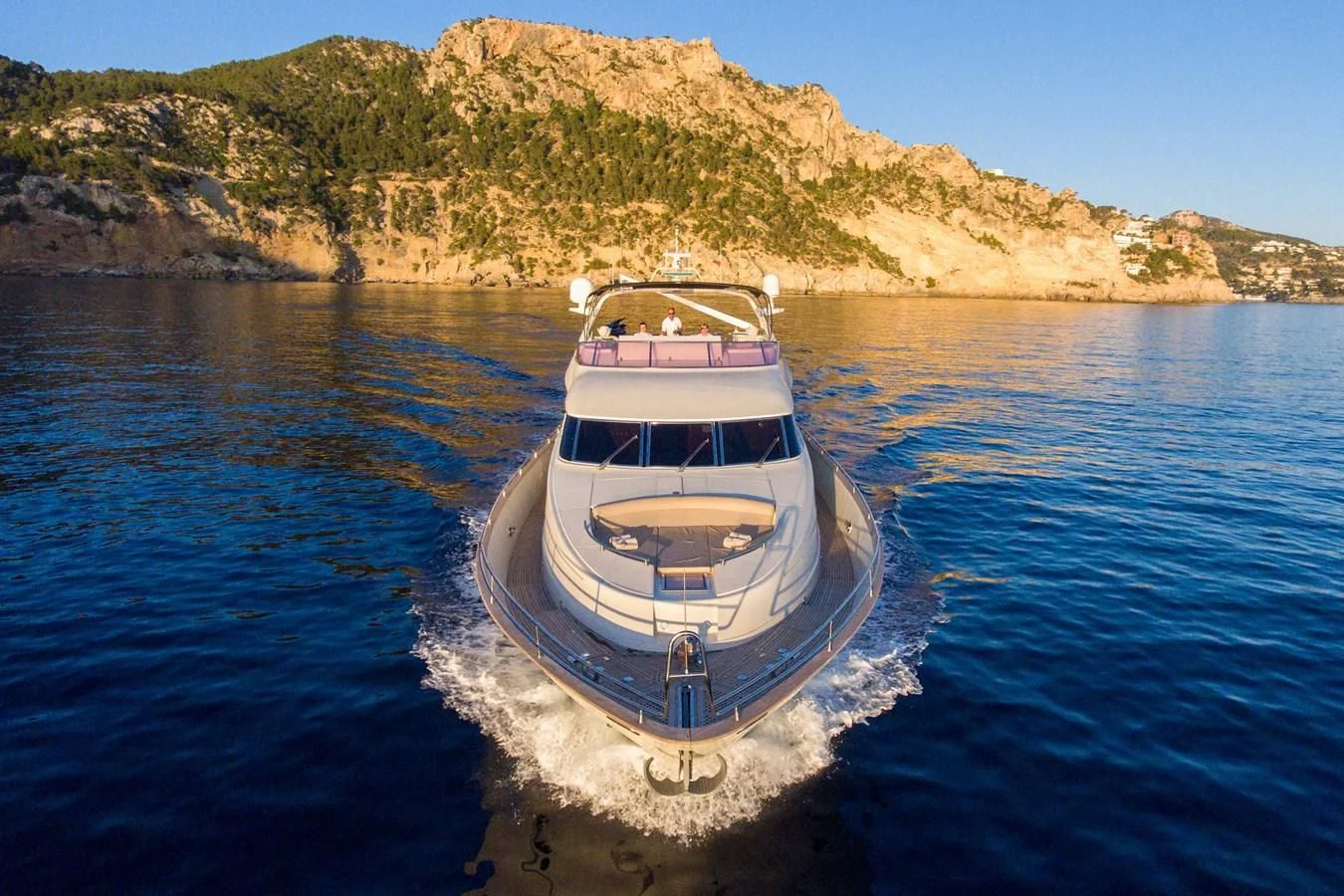 a boat on the water aboard SERAPH PRIMERO Yacht for Sale