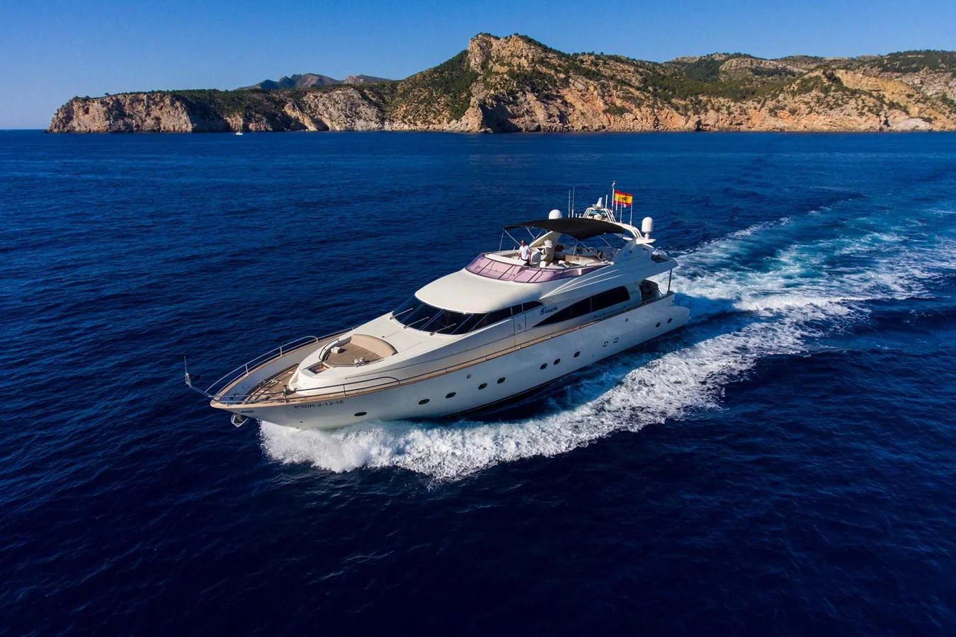 a boat on the water aboard SERAPH PRIMERO Yacht for Sale