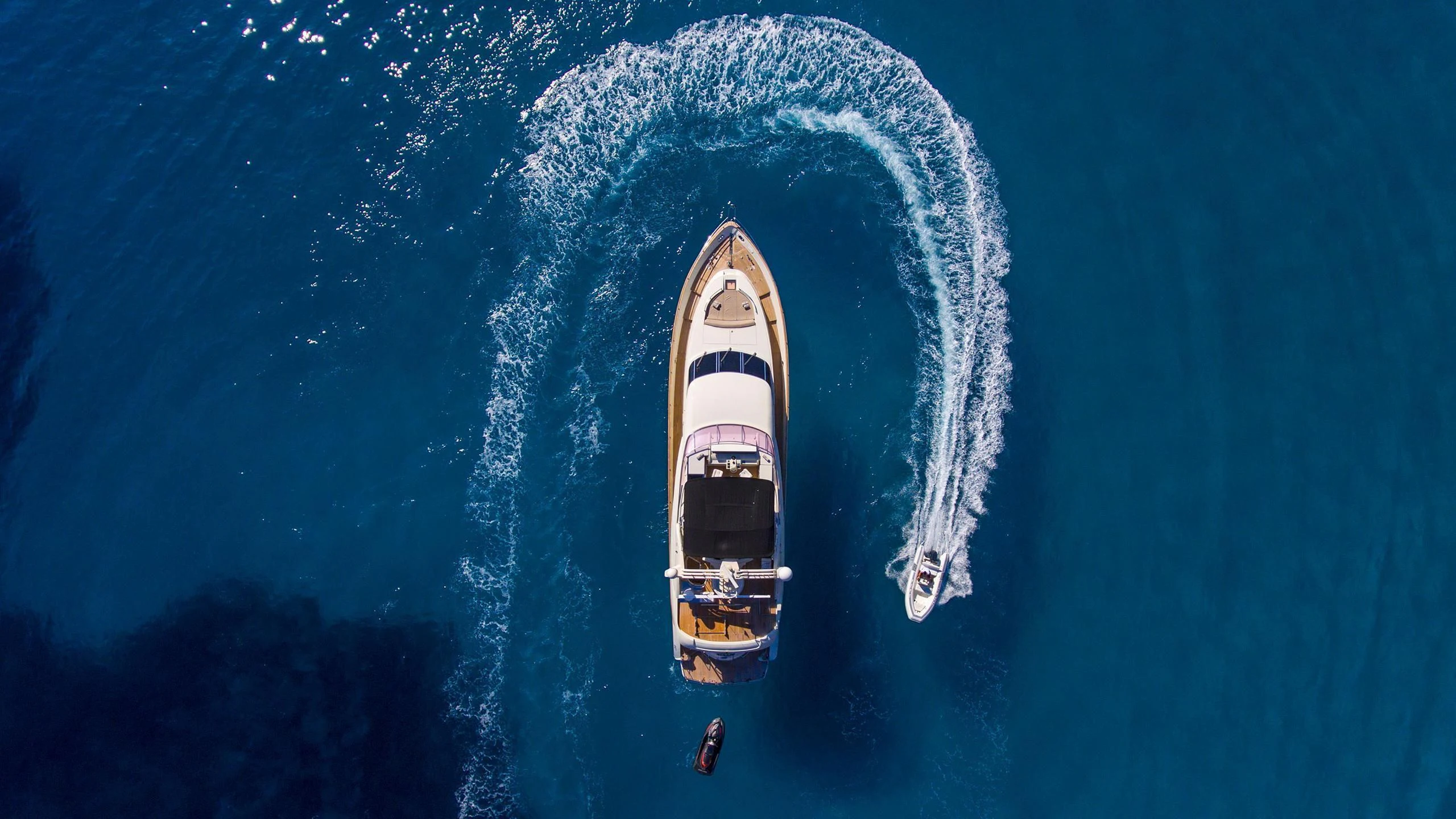 a boat in the water aboard SERAPH PRIMERO Yacht for Sale