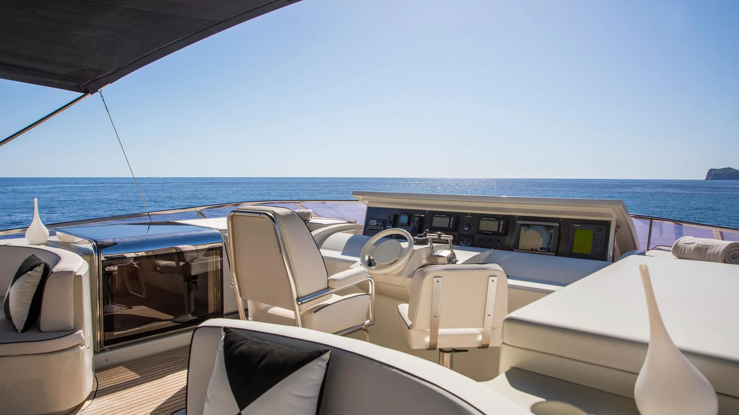 a boat on the water aboard SERAPH PRIMERO Yacht for Sale