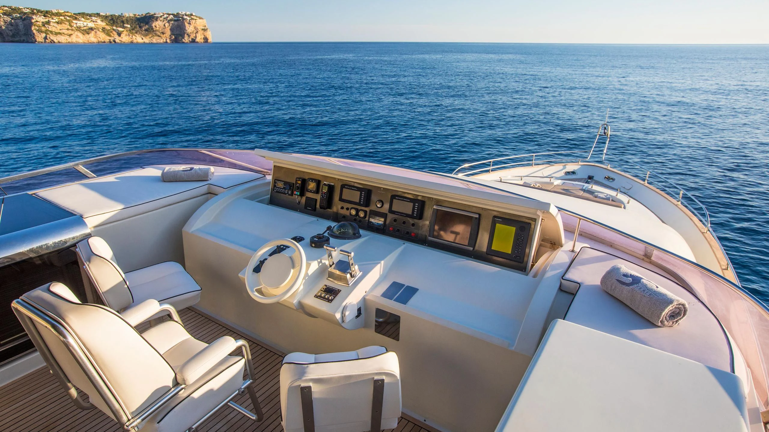 a boat on the water aboard SERAPH PRIMERO Yacht for Sale