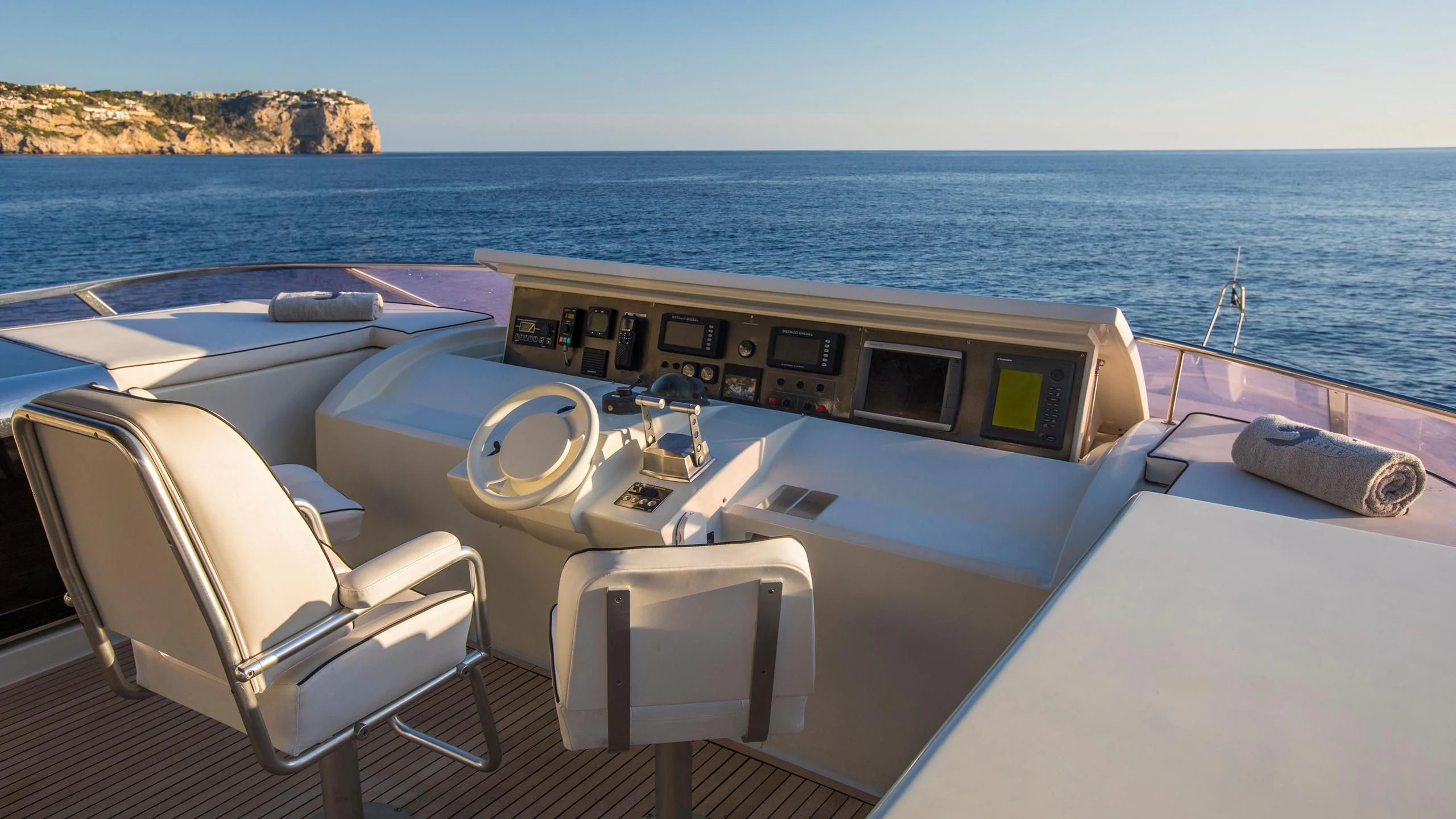 a boat on the water aboard SERAPH PRIMERO Yacht for Sale