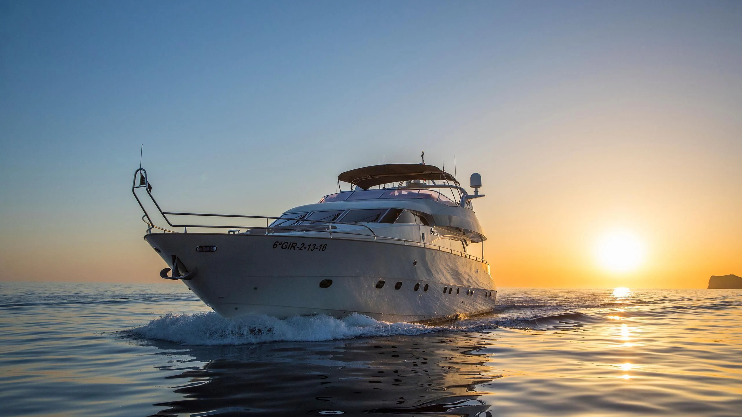 a boat in the water aboard SERAPH PRIMERO Yacht for Sale