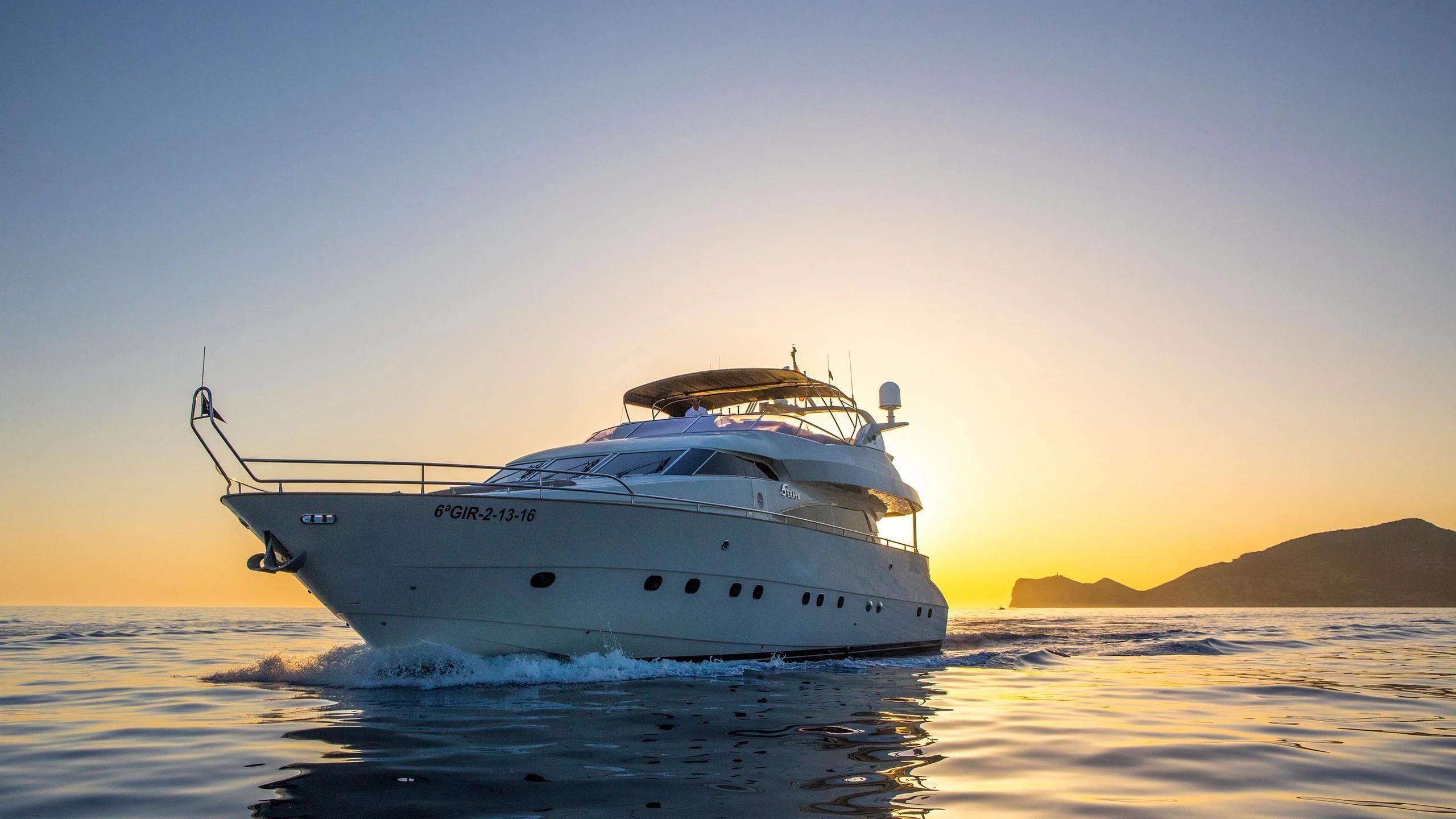 a boat in the water aboard SERAPH PRIMERO Yacht for Sale