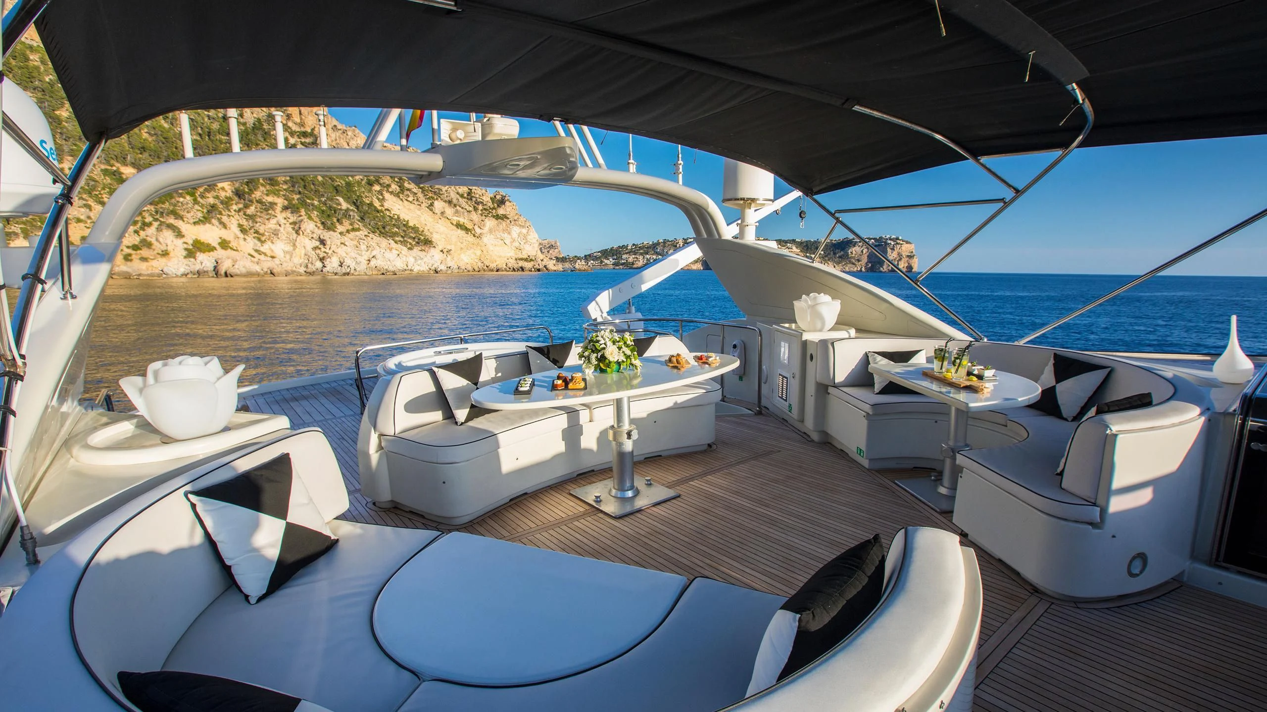 a boat on the water aboard SERAPH PRIMERO Yacht for Sale