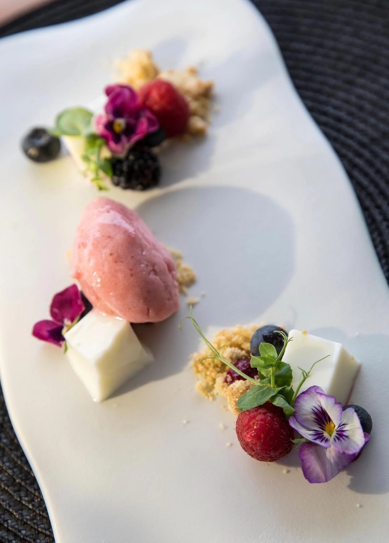 a plate of food aboard SERAPH PRIMERO Yacht for Sale