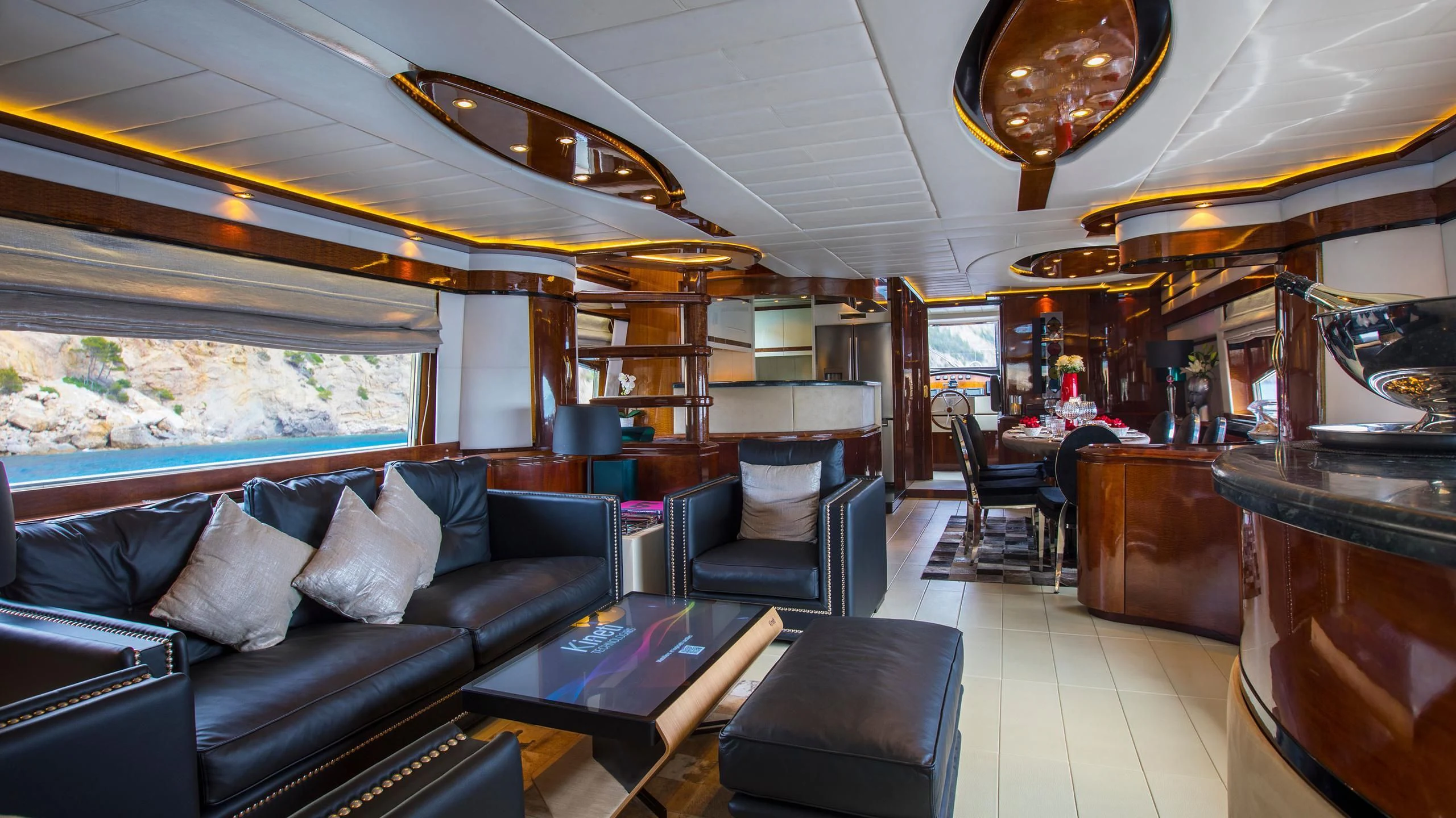 inside of a boat aboard SERAPH PRIMERO Yacht for Sale
