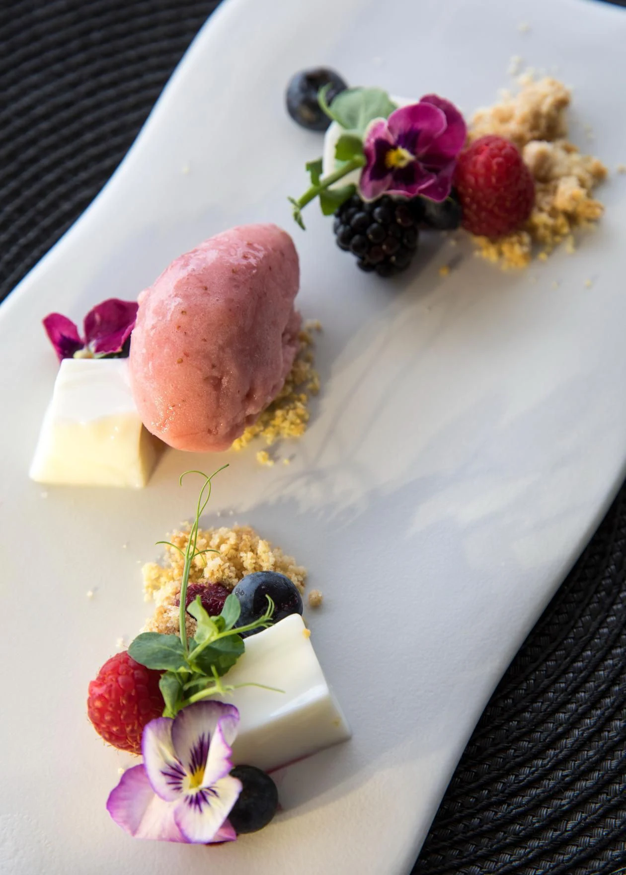 a plate of food aboard SERAPH PRIMERO Yacht for Sale