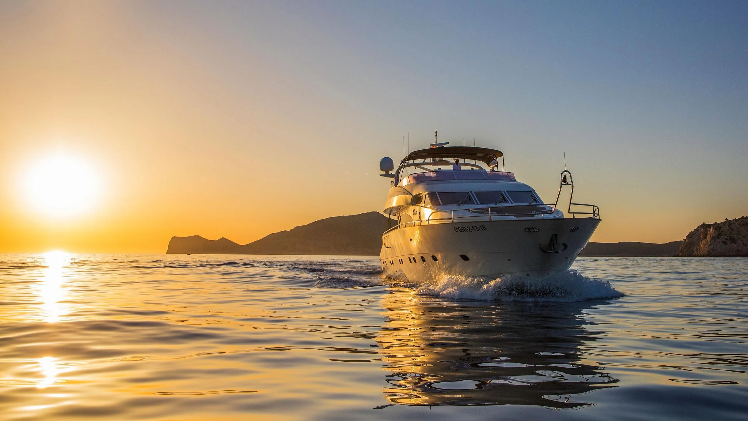 a boat in the water aboard SERAPH PRIMERO Yacht for Sale