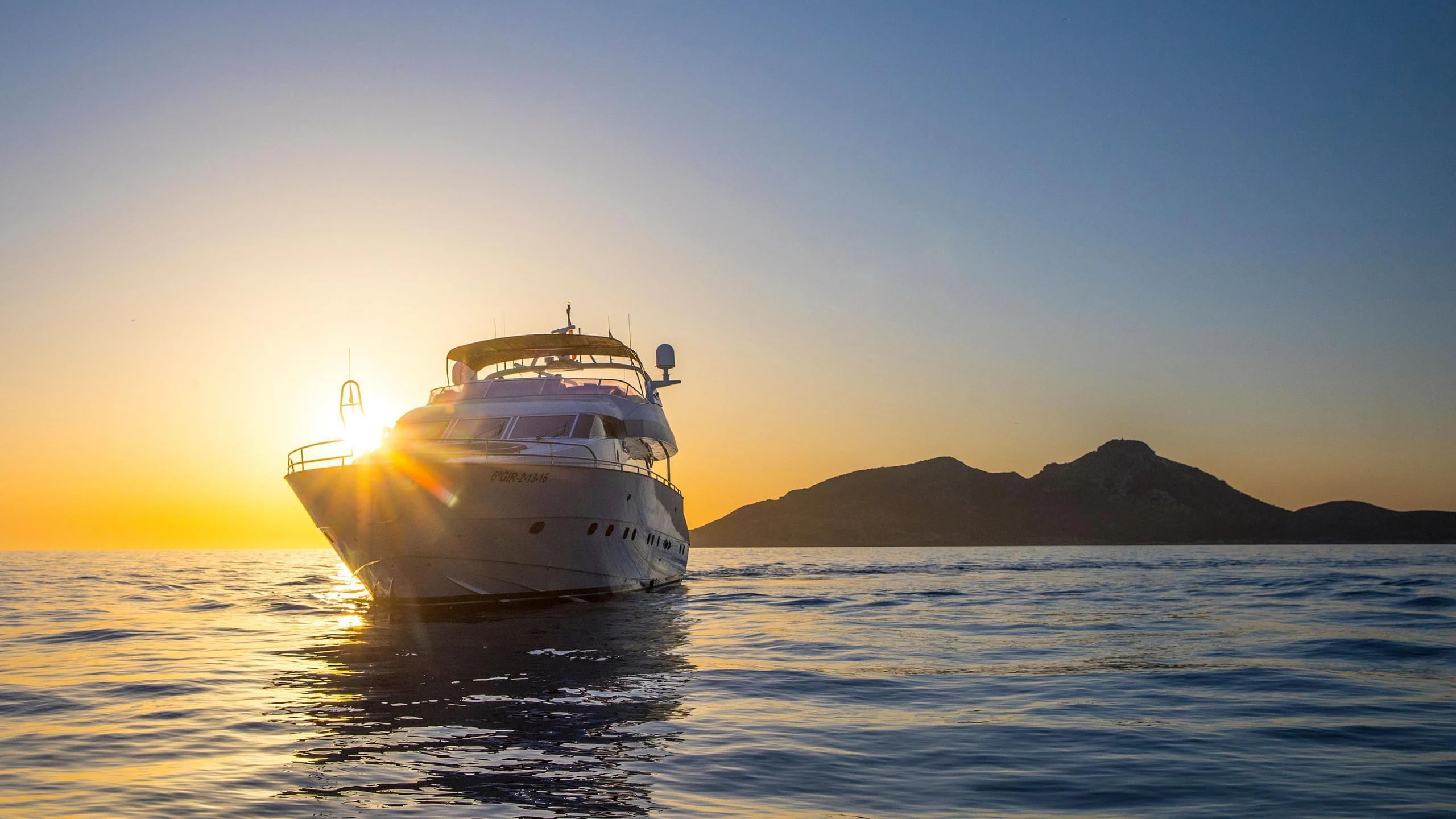 a boat on the water aboard SERAPH PRIMERO Yacht for Sale