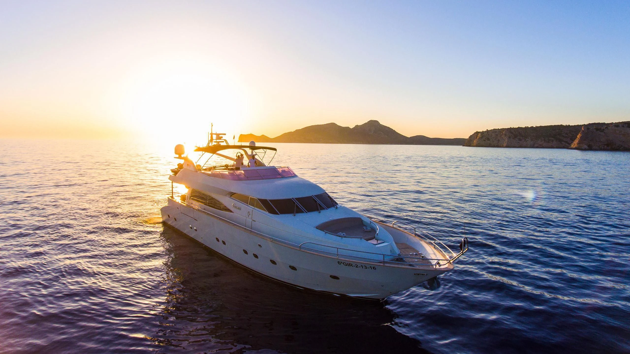 a boat on the water aboard SERAPH PRIMERO Yacht for Sale