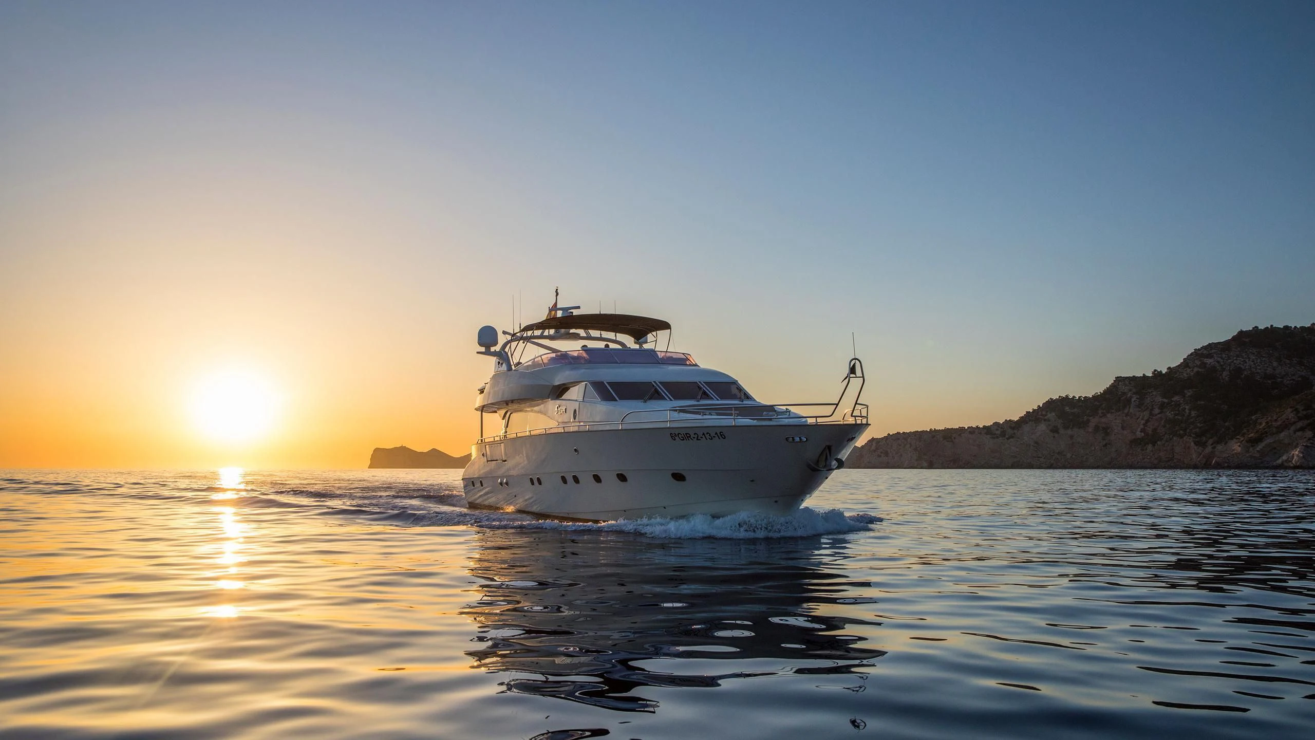 a boat on the water aboard SERAPH PRIMERO Yacht for Sale