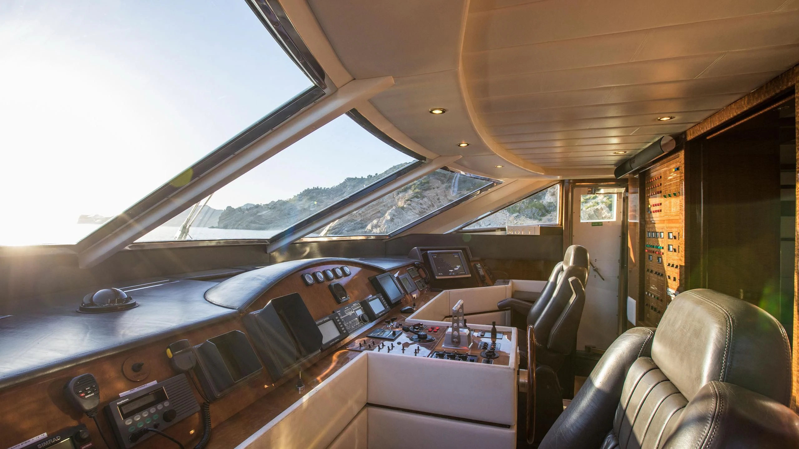 inside of a vehicle aboard SERAPH PRIMERO Yacht for Sale