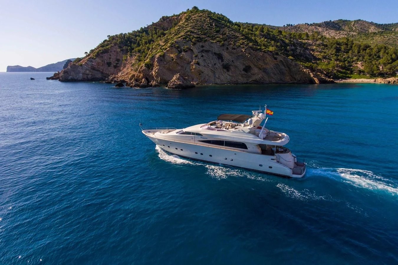 a boat on the water aboard SERAPH PRIMERO Yacht for Sale
