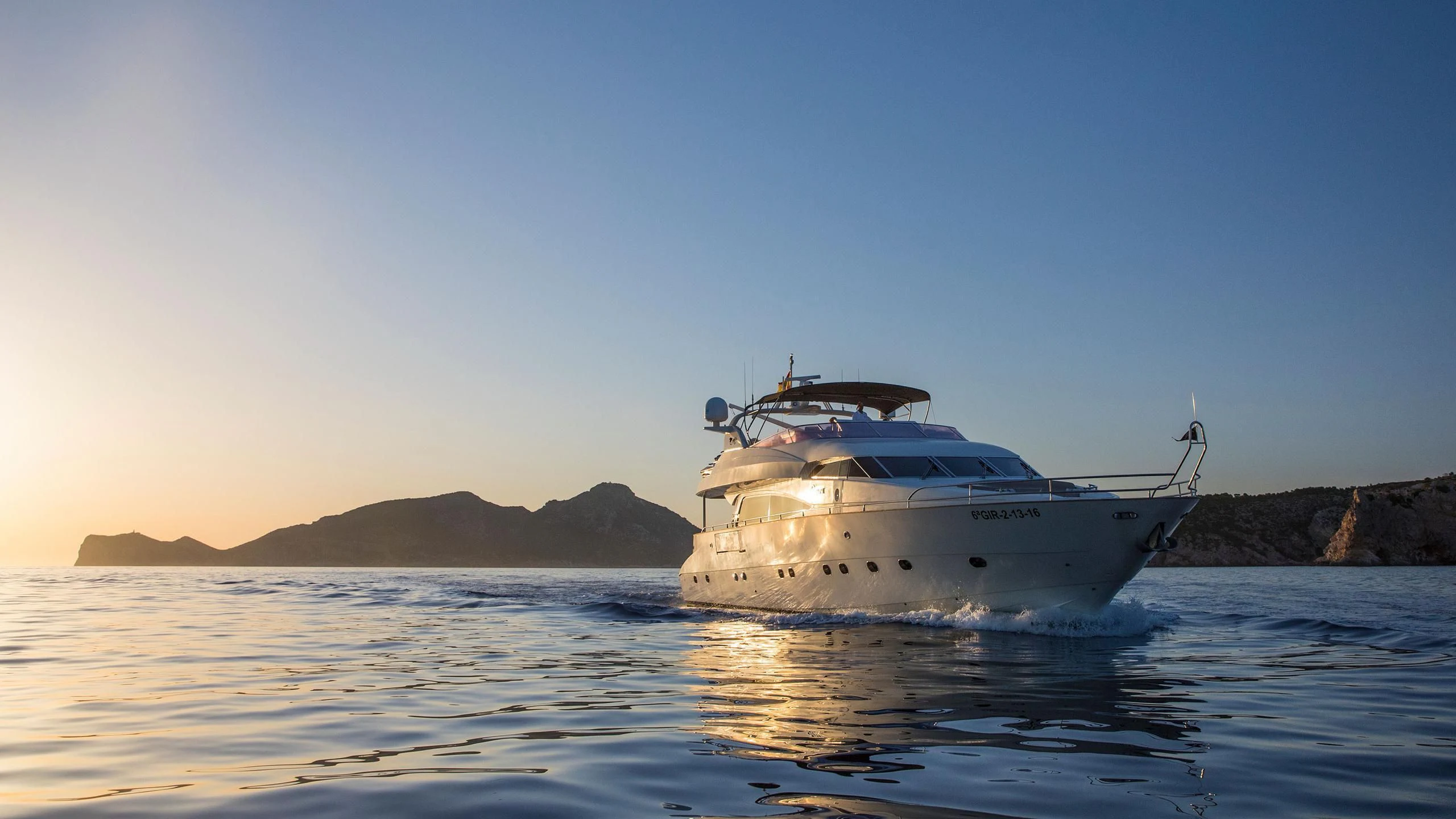 a boat in the water aboard SERAPH PRIMERO Yacht for Sale