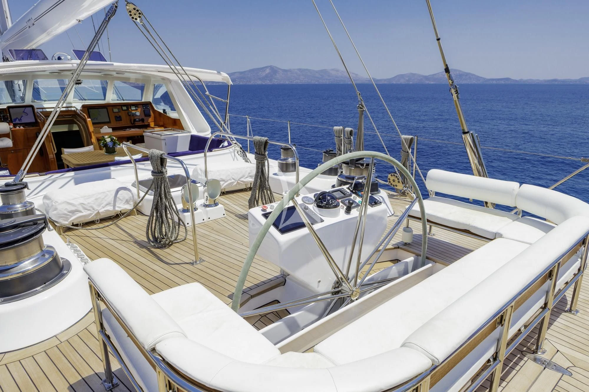 a boat on the water aboard NOMMO Yacht for Sale