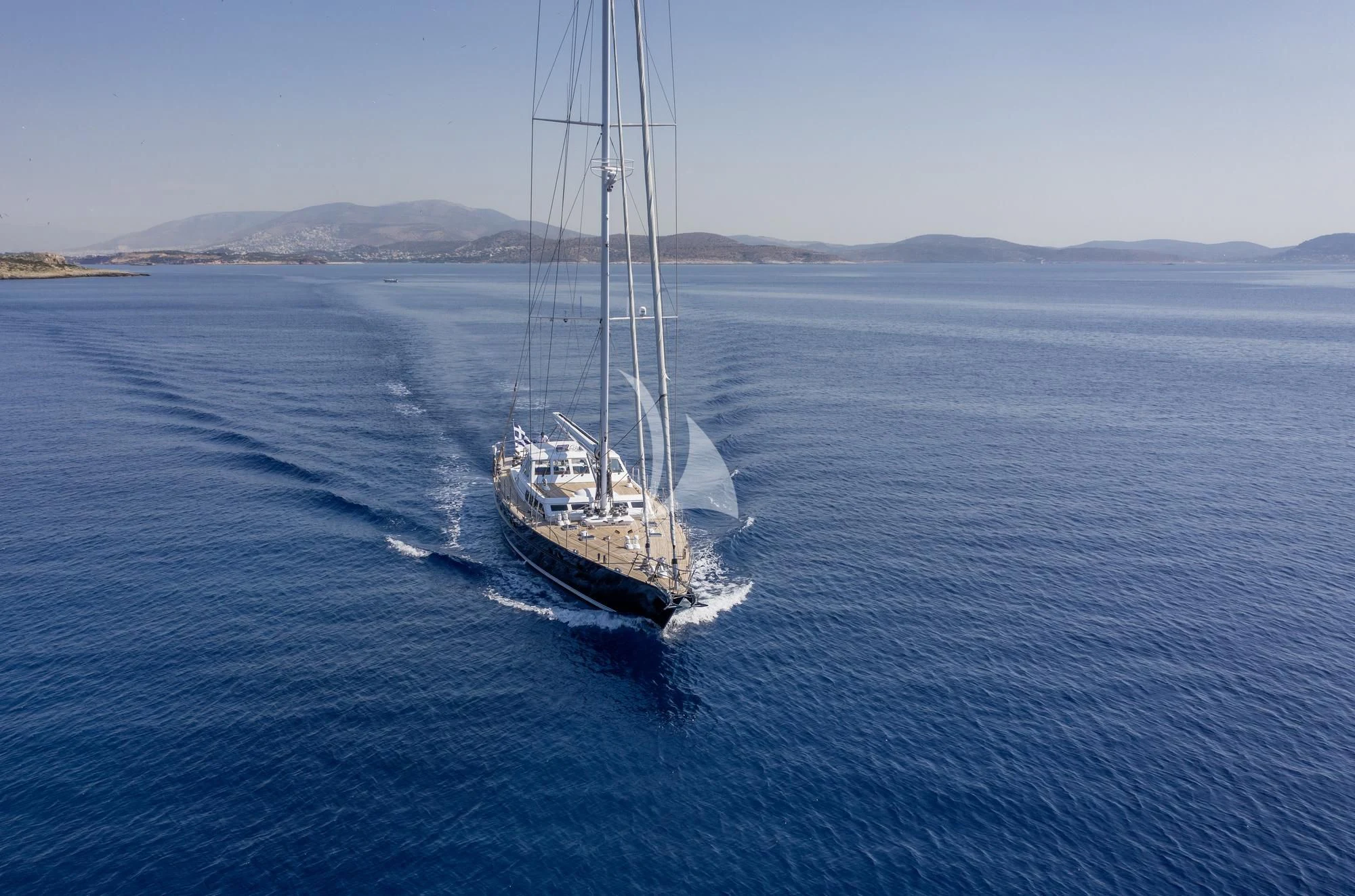 a boat sailing on the sea aboard NOMMO Yacht for Sale